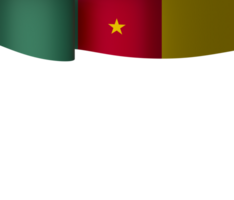 Camarões bandeira elemento Projeto nacional independência dia bandeira fita png