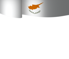 Cyprus flag element design national independence day banner ribbon png