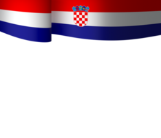 Croatia flag element design national independence day banner ribbon png