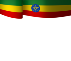 Etiopia bandiera elemento design nazionale indipendenza giorno bandiera nastro png