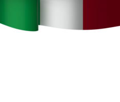 Italy flag element design national independence day banner ribbon png