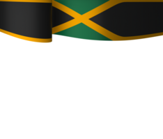 Giamaica bandiera elemento design nazionale indipendenza giorno bandiera nastro png