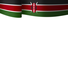 kenya flagga element design nationell oberoende dag baner band png