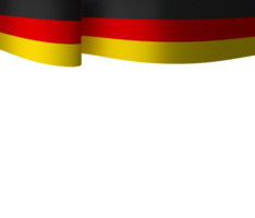 Germany flag element design national independence day banner ribbon png