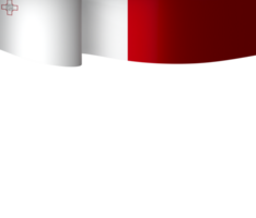 Malta flag element design national independence day banner ribbon png