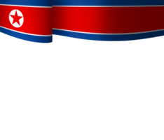 nord Corea bandiera elemento design nazionale indipendenza giorno bandiera nastro png