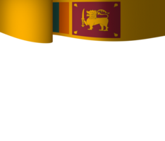 Sri Lanka flag element design national independence day banner ribbon png