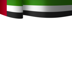 United Arab Emirates flag element design national independence day banner ribbon png