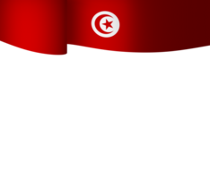 Tunisie drapeau élément conception nationale indépendance journée bannière ruban png
