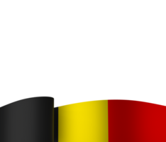 Belgio bandiera elemento design nazionale indipendenza giorno bandiera nastro png