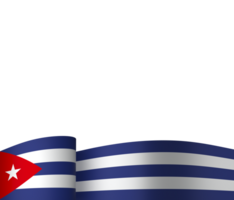 Kuba Flagge Element Design National Unabhängigkeit Tag Banner Band png