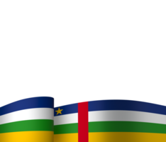 Central African Republic flag element design national independence day banner ribbon png