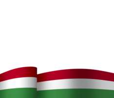 Hungria bandeira elemento Projeto nacional independência dia bandeira fita png