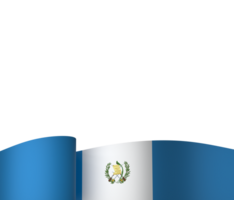 Guatemala flag element design national independence day banner ribbon png