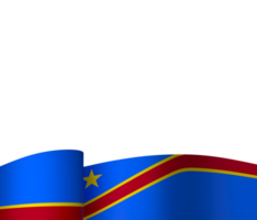 dr Congo bandeira elemento Projeto nacional independência dia bandeira fita png