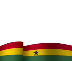 Ghana bandiera elemento design nazionale indipendenza giorno bandiera nastro png