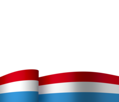 Luxembourg flag element design national independence day banner ribbon png