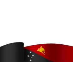 Papua New Guinea flag element design national independence day banner ribbon png