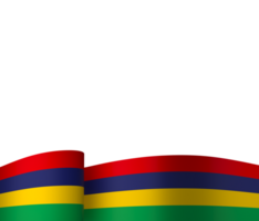 Mauritius Flagge Element Design National Unabhängigkeit Tag Banner Band png