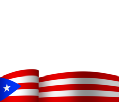 puerto rico drapeau élément conception nationale indépendance journée bannière ruban png