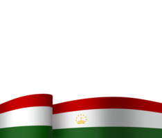 Tajikistan flag element design national independence day banner ribbon png