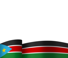 South Sudan flag element design national independence day banner ribbon png