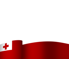 Tonga drapeau élément conception nationale indépendance journée bannière ruban png