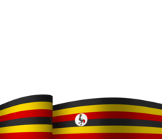 Uganda Flagge Element Design National Unabhängigkeit Tag Banner Band png