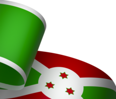 Burundi Flagge Element Design National Unabhängigkeit Tag Banner Band png