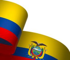 Ecuador bandera elemento diseño nacional independencia día bandera cinta png