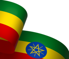 Etiopia bandiera elemento design nazionale indipendenza giorno bandiera nastro png