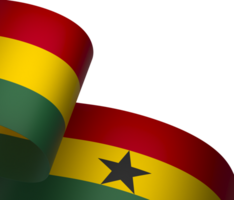 Ghana drapeau élément conception nationale indépendance journée bannière ruban png