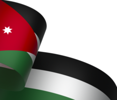 Jordan drapeau élément conception nationale indépendance journée bannière ruban png
