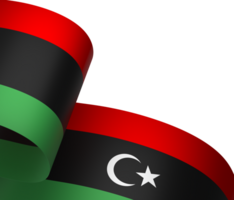 libyen flagga element design nationell oberoende dag baner band png