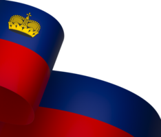 Liechtenstein Flagge Element Design National Unabhängigkeit Tag Banner Band png