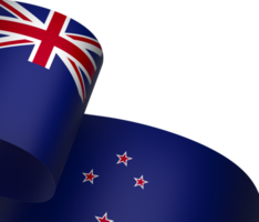 New Zealand flag element design national independence day banner ribbon png