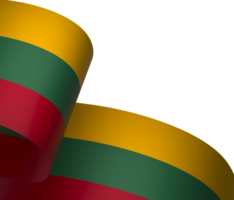 Lithuania flag element design national independence day banner ribbon png