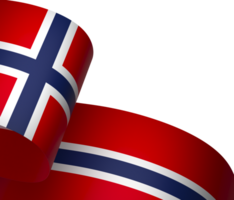 Norway flag element design national independence day banner ribbon png