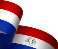 Paraguay flag element design national independence day banner ribbon png