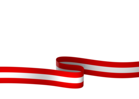 Austria flag element design national independence day banner ribbon png