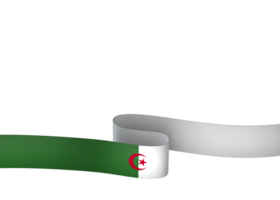 algeriet flagga element design nationell oberoende dag baner band png