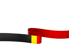 Belgium flag element design national independence day banner ribbon png