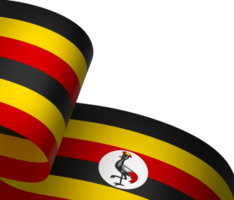 Ouganda drapeau élément conception nationale indépendance journée bannière ruban png