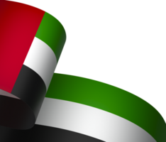 unido árabe emiratos bandera elemento diseño nacional independencia día bandera cinta png