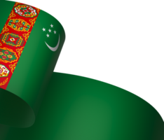Turquemenistão bandeira elemento Projeto nacional independência dia bandeira fita png