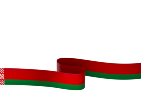 Belarus flag element design national independence day banner ribbon png