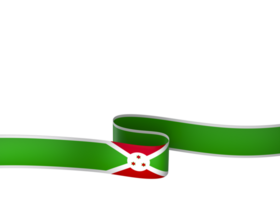 Burundi flag element design national independence day banner ribbon png