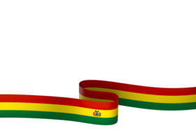 Bolivien Flagge Element Design National Unabhängigkeit Tag Banner Band png