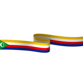 Komoren Flagge Element Design National Unabhängigkeit Tag Banner Band png