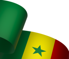 Sénégal drapeau élément conception nationale indépendance journée bannière ruban png